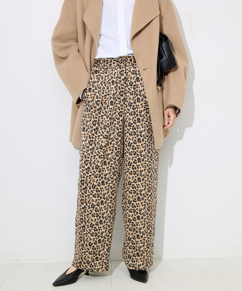 SLOBE IENA（スローブイエナ） パンツ レオパードイージーパンツ