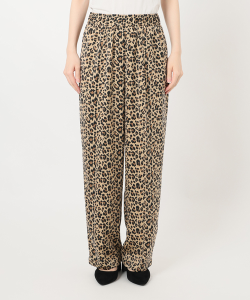 SLOBE IENA（スローブイエナ） パンツ レオパードイージーパンツ