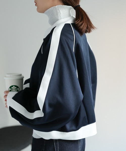 「sakishimatokyo」 ジャージブルゾン FREE ネイビー レディース_画像6