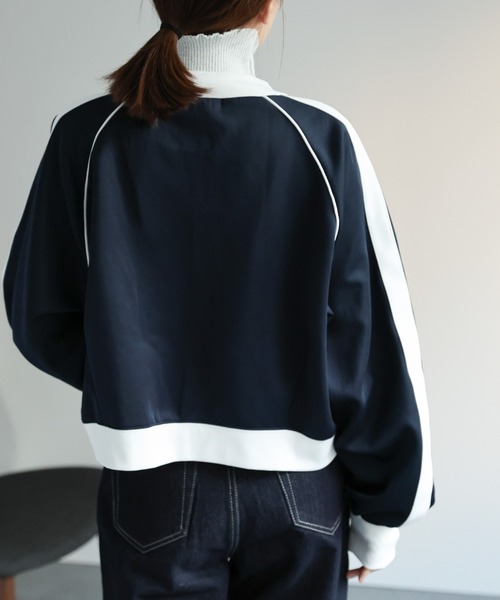 「sakishimatokyo」 ジャージブルゾン FREE ネイビー レディース_画像7
