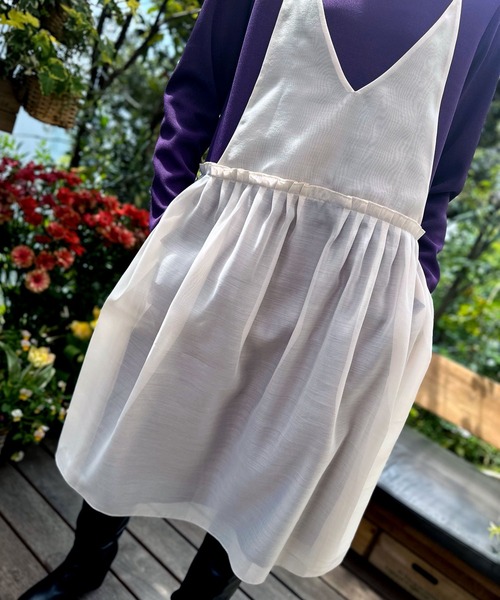 「AVIE」 長袖ワンピース 38 ブラック レディース_画像3