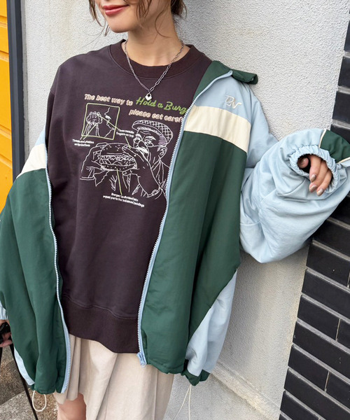 DOUBLE NAME（ダブルネーム） トレーナー スウェット grandpa burger