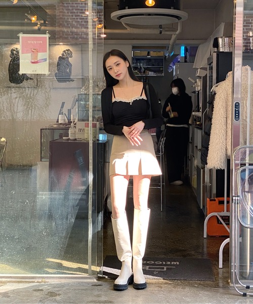 「by muni:r」 ミニスカート FREE グレー レディース_画像3