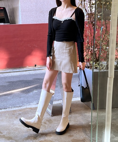 「by muni:r」 ミニスカート FREE グレー レディース_画像6