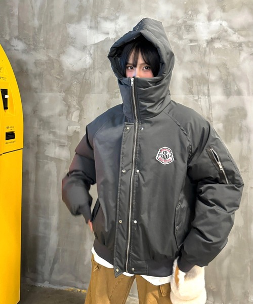 クシタニ ボンバー ジャケット 中綿 ブルゾン リバーシブル ライダー ワッペン Jeep ジープ ボンバージャケット WAPPEN MA-1 BOMBER JACKET ワッペン
