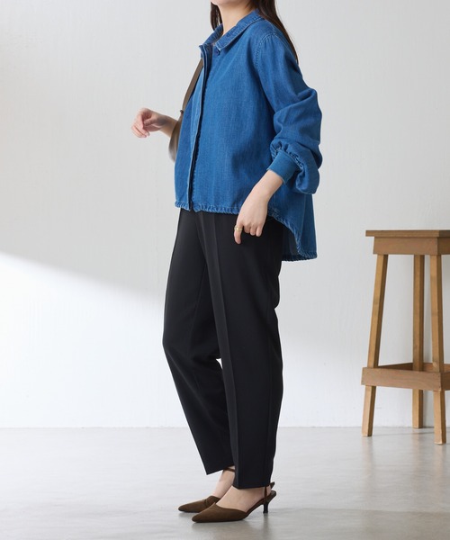 パンツ 接触冷感/UVカット/ジャージスリムテーパードパンツ/セットアップ可/高機能/WEB限定カラー展開/マイナス3kg レディースの画像