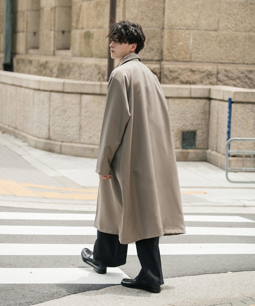 「Rocky Monroe」 ステンカラーコート M ベージュ メンズ_画像4