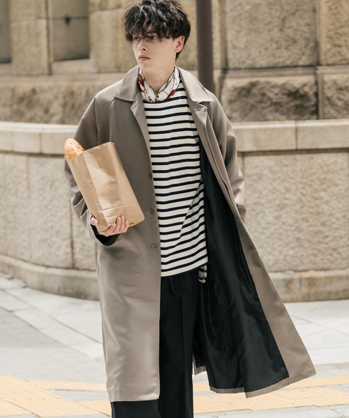 「Rocky Monroe」 ステンカラーコート M ベージュ メンズ_画像6