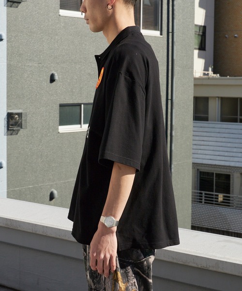 オールジャパンべースボールポロシャツ PLEASURES（プレジャーズ） ポロシャツ オールドイングリッシュ