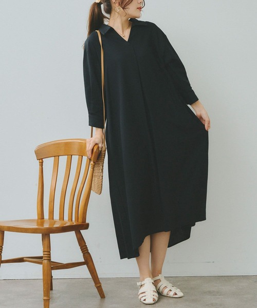 「Chez toi」 シャツワンピース FREE オレンジ レディース_画像5