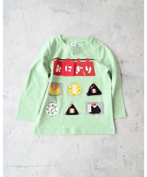 CHEEK ROOM（チークルーム） tシャツ おにぎり屋さんロングTシャツ 