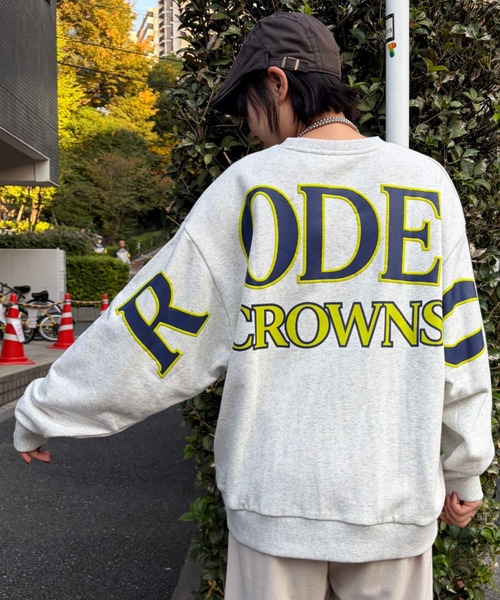 新品ホワイト ブラック ピンクの3色Champion × RODEOCROWNS RODEO CROWNS WIDE BOWL（ロデオクラウンズワイドボウル） トレーナー