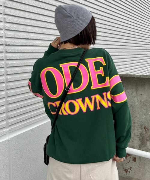 新品ホワイト ブラック ピンクの3色Champion × RODEOCROWNS RODEO CROWNS WIDE BOWL（ロデオクラウンズワイドボウル） トレーナー