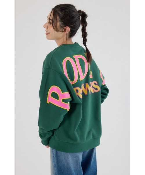 【美品】ロデオクラウンズビッグRロゴスウェット 美品 RODEO CROWNS ロデオクラウンズ ビッグロゴ パッチ スウェット