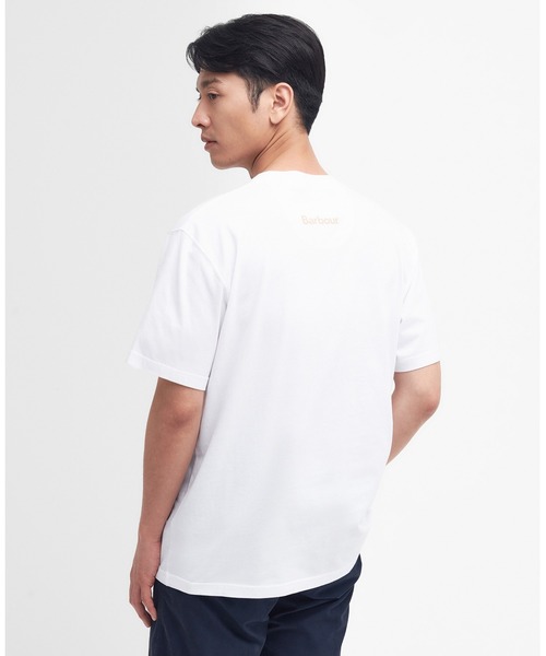 「Barbour」 半袖Tシャツ 40 ホワイト メンズ_画像4