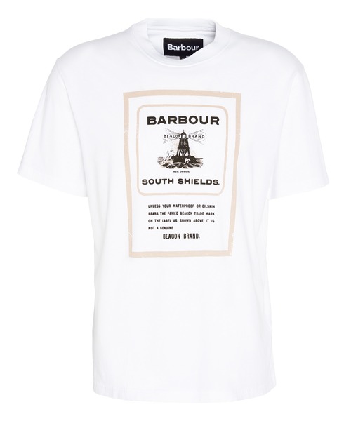 「Barbour」 半袖Tシャツ 40 ホワイト メンズ_画像7