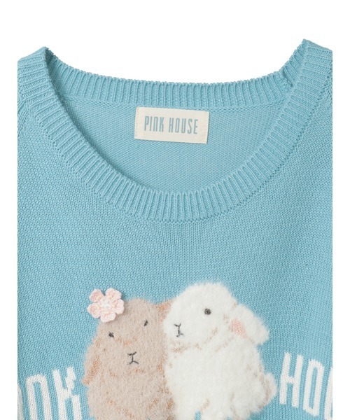 PINK HOUSE（ピンクハウス） ニット セーター 幸見うさぎモチーフ