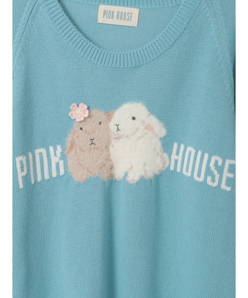 PINK HOUSE（ピンクハウス） ニット セーター 幸見うさぎモチーフ