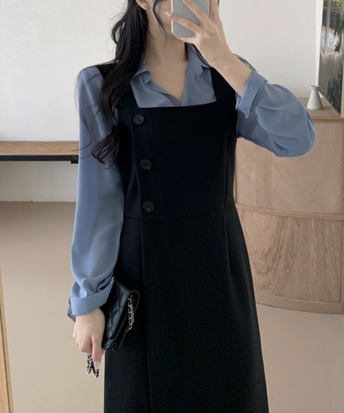 「ABITOKYO」 サロペットスカート L ベージュ レディース_画像8