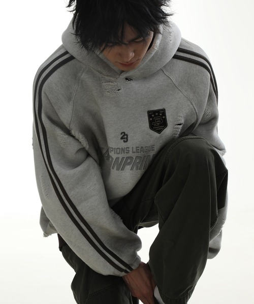 masonprince パーカー　ブラック　Lサイズ MASONPRINCE 「masonprince」プルオーバーパーカー L ブラック メンズ