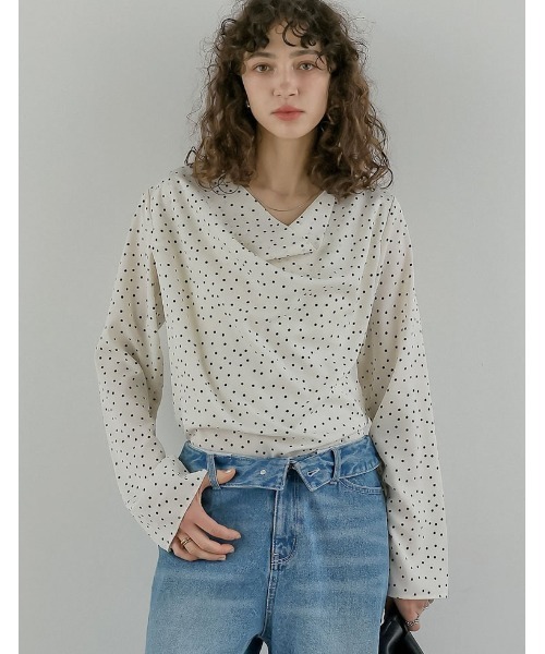 Re:EDIT（リエディ） ブラウス シャツ 「2026S/S COLLECTION」ドット