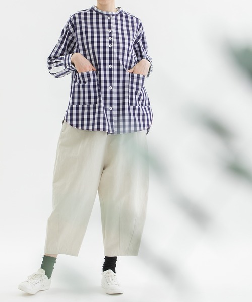 「nop de nod」 長袖ブラウス 3 ブルー レディース_画像3