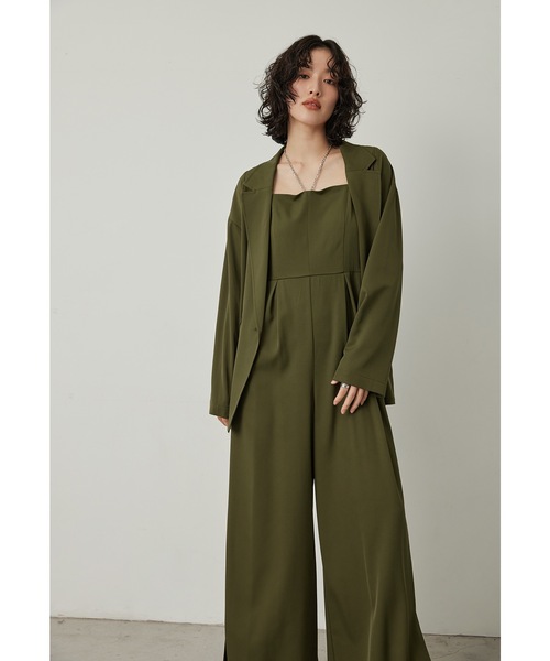 「niana」 パンツドレス M ブルー レディース_画像5