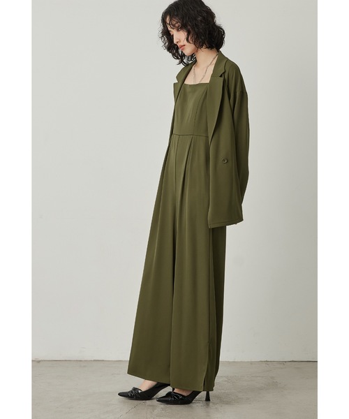 「niana」 パンツドレス M ブルー レディース_画像6