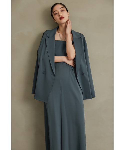 「niana」 パンツドレス M ブルー レディース_画像9