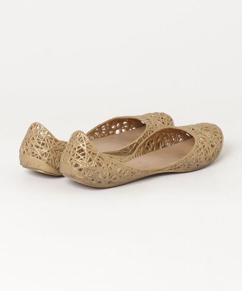 「melissa」 フラットパンプス 35 ゴールド レディース_画像2
