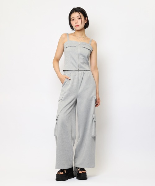 apolina 23SS セットアップ SPIRALGIRL（スパイラルガール） セットアップ ダブルZIPキャミパンツ