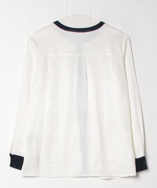 「Demi-Luxe BEAMS」 長袖ブラウス 36 ホワイト レディース_画像2