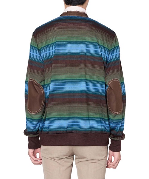 カーディガン 「kolor/カラー」26SCM-T10201 BORDER CARDIGAN メンズの画像