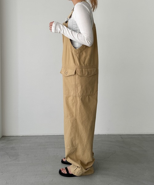 CANAL JEAN」 オーバーオール ONE SIZE ベージュ レディース CANAL 
