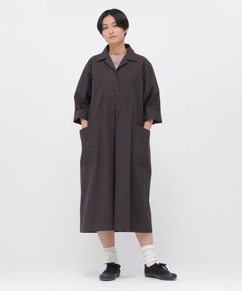 MHL.（エムエイチエル） ワンピース WASHED COTTON POPLIN : ZOZOTOWN