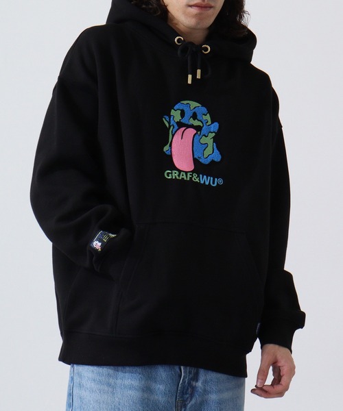 「GRAF&WU」 プルオーバーパーカー L ホワイト レディース_画像2