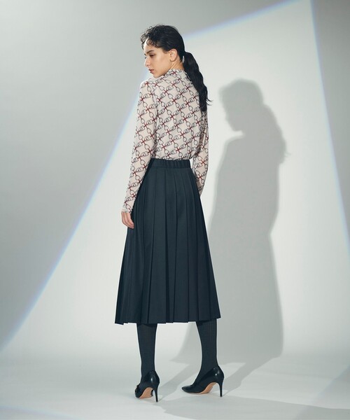 「GRACE CONTINENTAL」 「Diagram」長袖カットソー 36 ベージュ レディース_画像4