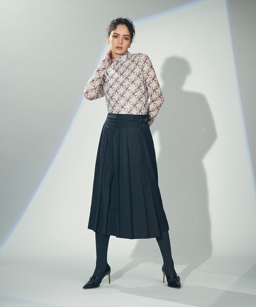 「GRACE CONTINENTAL」 「Diagram」長袖カットソー 36 ベージュ レディース_画像5