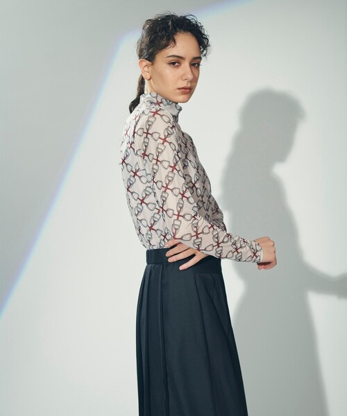 「GRACE CONTINENTAL」 「Diagram」長袖カットソー 36 ベージュ レディース_画像6