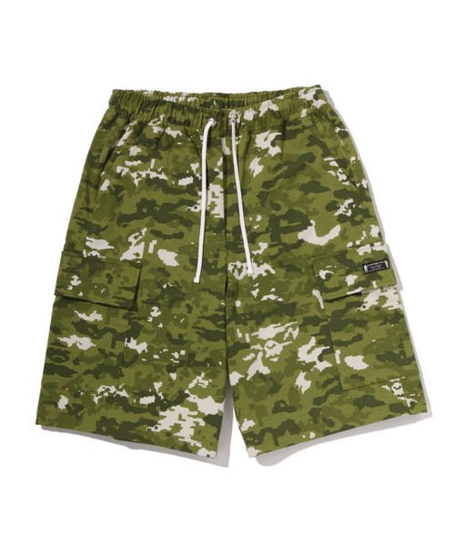 スウェットパンツ ジャージ MULTI PIXEL CAMO BAPE STA LOGO CARGO RELAXED FIT SWEAT SHORTSの画像