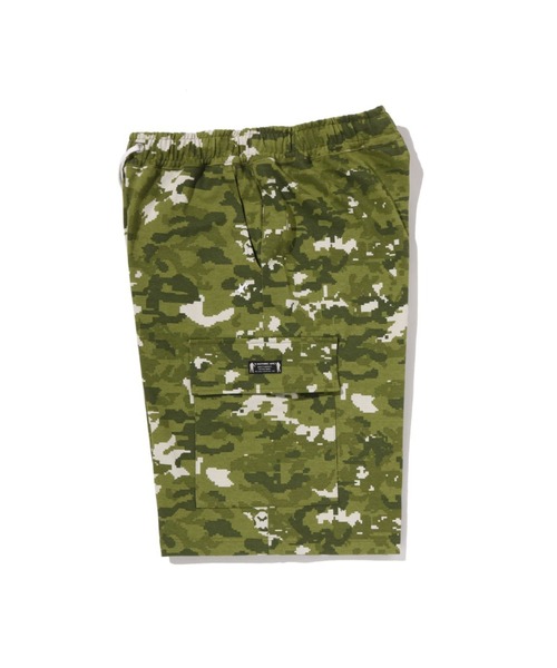 スウェットパンツ ジャージ MULTI PIXEL CAMO BAPE STA LOGO CARGO RELAXED FIT SWEAT SHORTSの画像
