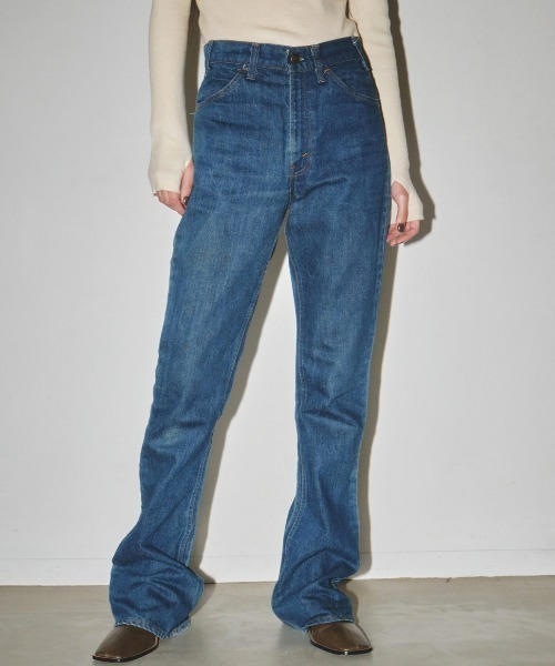 「TODAYFUL」 ブーツカットデニムパンツ 23inch ブルー レディース