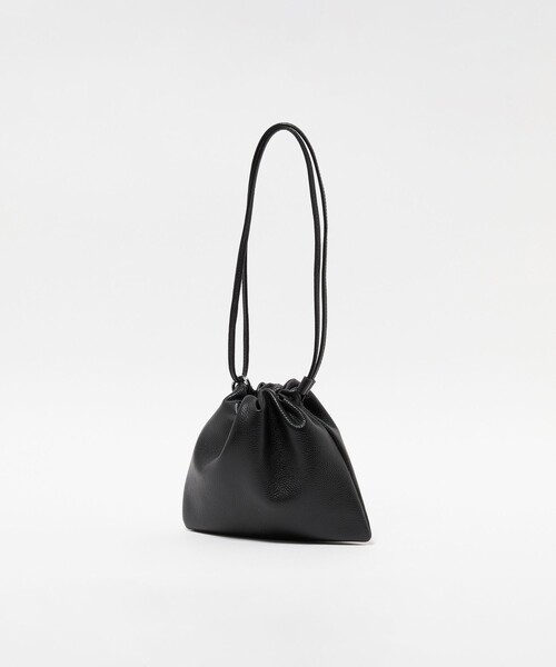 美品 フルラ シボレザー トートバッグ 巾着型 肩掛け可 黒 A4可 A DAY IN THE LIFE ハンドバッグ シボレザー 巾着バッグ : ZOZOTOWN