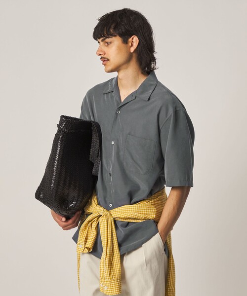 STEVEN ALAN（スティーブンアラン） シャツ ドレープ オープンカラー