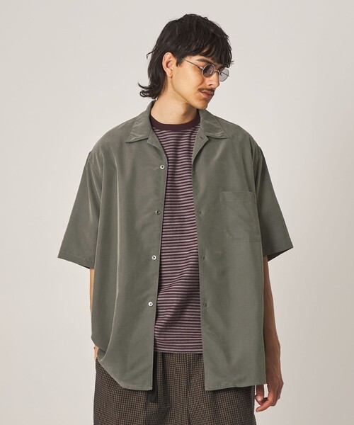 STEVEN ALAN（スティーブンアラン） シャツ ドレープ オープンカラー