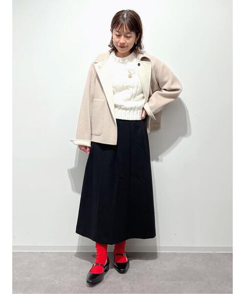 「human woman」 フレアスカート SMALL カーキ レディース_画像8