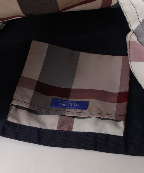 「BLUE LABEL CRESTBRIDGE」 チェック柄ハンドバッグ - ベージュ レディース_画像4