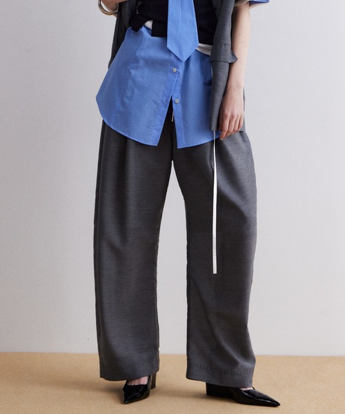 MAISON SPECIAL（メゾンスペシャル） パンツ Sheer Suiting Easy Pants
