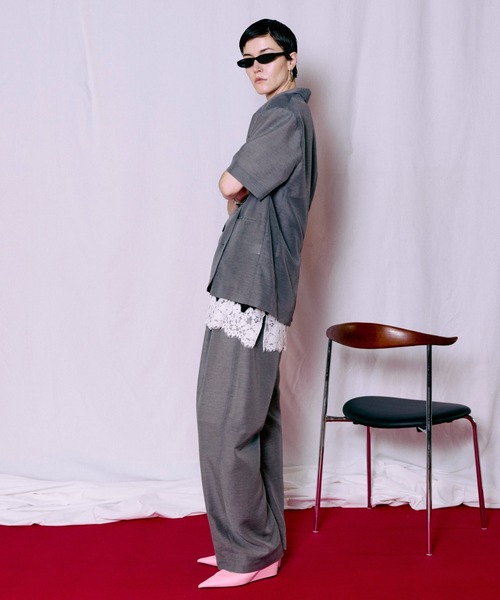 MAISON SPECIAL（メゾンスペシャル） パンツ Sheer Suiting Easy Pants
