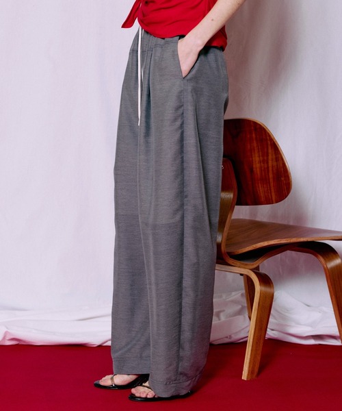 MAISON SPECIAL（メゾンスペシャル） パンツ Sheer Suiting Easy Pants